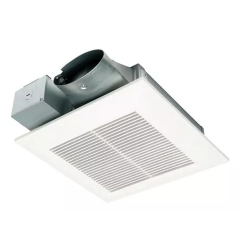 Panasonic WhisperValue® DC™ ENERGY STAR® Certified Ventilation Fan 4 in. Oval Duct, 50 to 80CFM, 0.9 Sones, 120Vac (Wall Mountable, Multi-Speed)