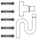 AprilAire Drain Trap &amp; Tee Assembly for Model 800