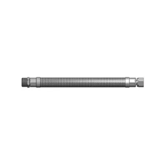 Stainless-Steel Braided Hose, 1/2&quot; x 24&quot; MPT