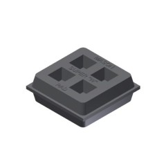 Mason Industries 2x2 Super W Waffle Pad, 2&quot; x 2&quot; x 3/4&quot;, 180lbs. per Square