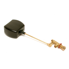 Heavy-Duty Brass Float Valve 3/8 in. (Black)