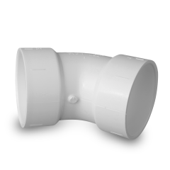 DiversiTech® 5-321020 2&quot; 45° PVC Elbow (DWV, Hub x Hub)