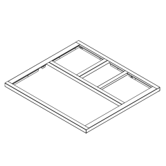 MicroMetl Curb Adapter, Welded Galvanized Metal Perimeter, Insulated