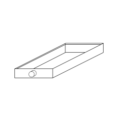 ADP 2&quot; Drain Pan (Drain at Long Side) 26&quot; x 40&quot;