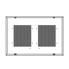 Louvered Panel Accessory with Filter Rack