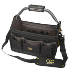 CLC® Tech Gear™ LED Lighted Handle 15&quot; Open Top Tool Carrier