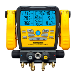 Fieldpiece® SMAN Wireless 4-Port Refrigerant Manifold (A2L Compatible)