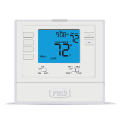 Pro1 T725 7/5+1+1 Day Programmable Thermostat 1H/1C (2H/1C HP), 24Vac/3Vdc (2 AA)