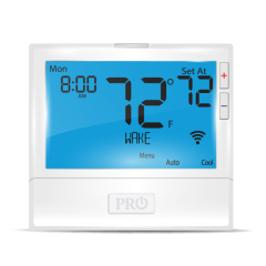 Pro1 T855iSH 7 Day Programmable Thermostat with Wi-Fi 2H/2C (5H/3C HP), 24Vac (Humidity Control &amp; Remote Sensor Capable)